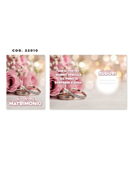 Kit ricarica Matrimonio / biglietti di auguri mod. Basic