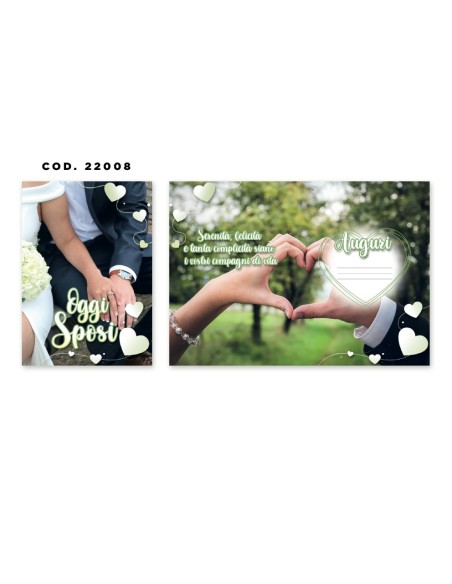Kit ricarica Matrimonio / biglietti di auguri mod. Basic