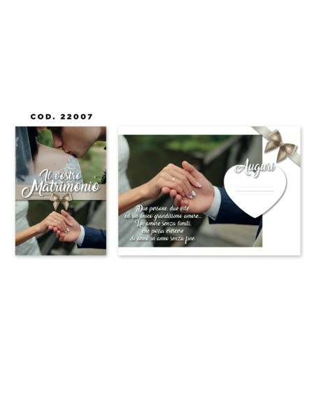 Kit ricarica Matrimonio / biglietti di auguri mod. Basic
