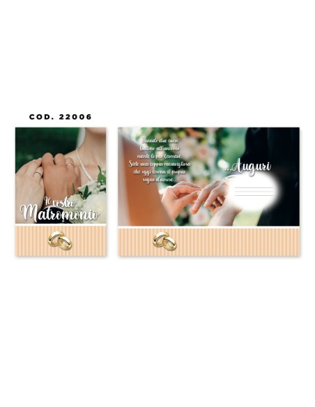 Kit ricarica Matrimonio / biglietti di auguri mod. Basic