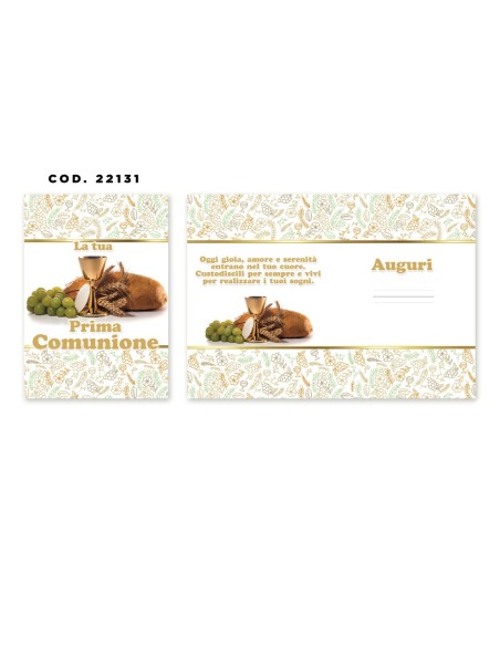 Kit ricarica Prima Comunione / biglietti di auguri mod. Basic