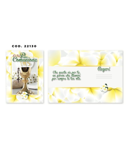 Kit ricarica Prima Comunione / biglietti di auguri mod. Basic