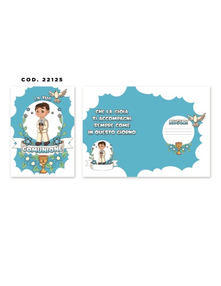 Kit ricarica Prima Comunione / biglietti di auguri mod. Basic
