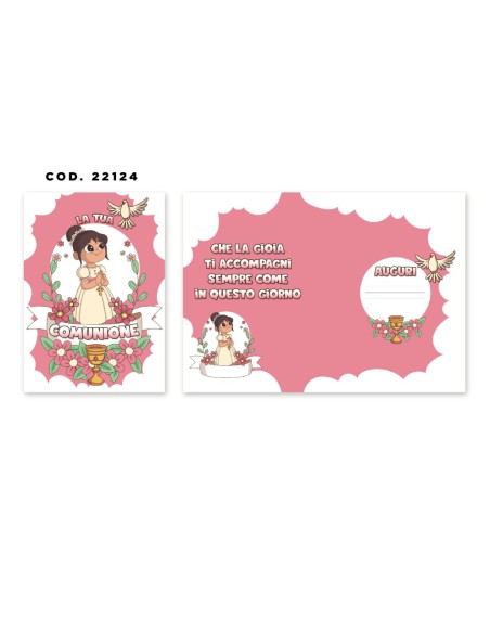 Kit ricarica Prima Comunione / biglietti di auguri mod. Basic