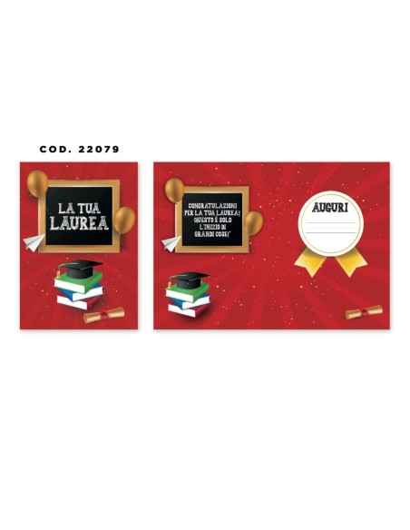 Kit ricarica Laurea / biglietti di auguri mod. Basic