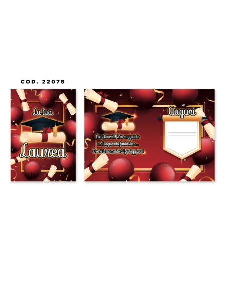 Kit ricarica Laurea / biglietti di auguri mod. Basic