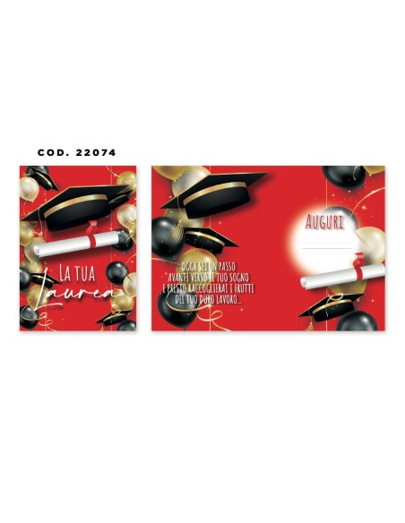 Kit ricarica Laurea / biglietti di auguri mod. Basic