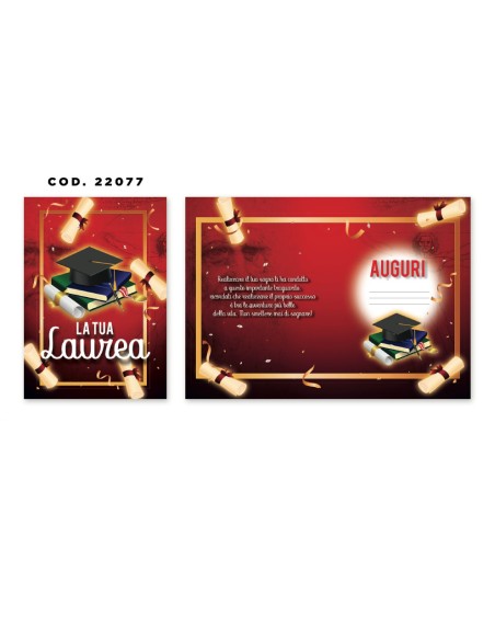 Kit ricarica Laurea / biglietti di auguri mod. Basic