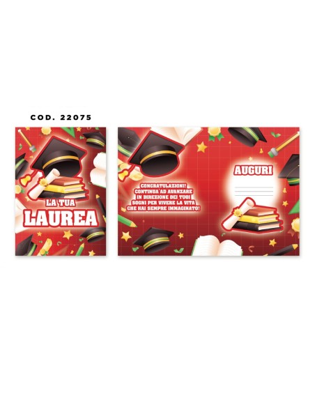 Kit ricarica Laurea / biglietti di auguri mod. Basic