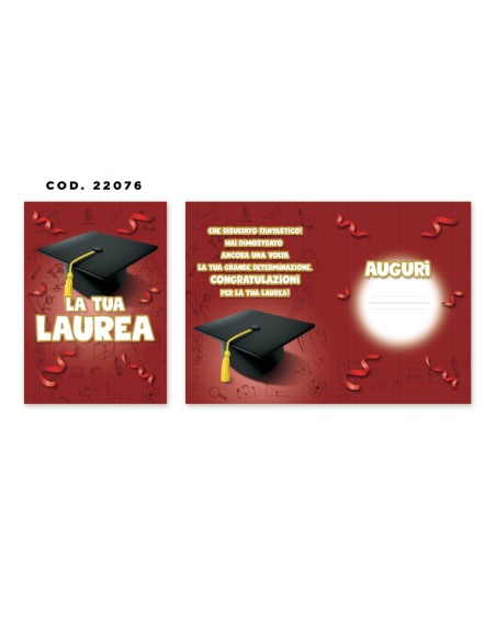Kit ricarica Laurea / biglietti di auguri mod. Basic
