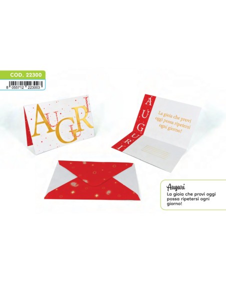 Kit ricarica Tanti auguri / biglietti mod. Deluxe