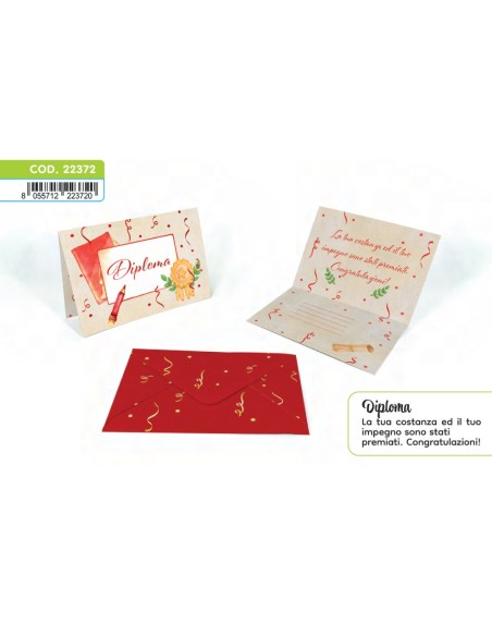 Kit ricarica Laurea / biglietti di auguri mod. Deluxe