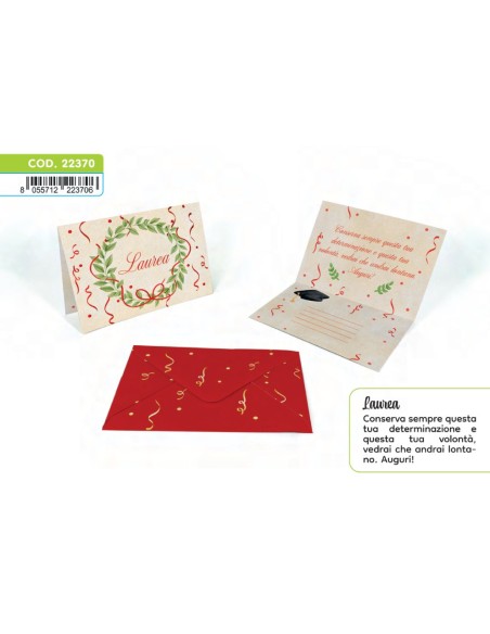 Kit ricarica Laurea / biglietti di auguri mod. Deluxe