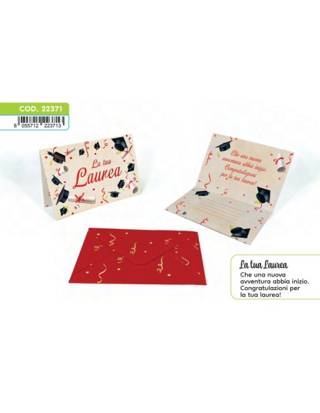 Kit ricarica Laurea / biglietti di auguri mod. Deluxe