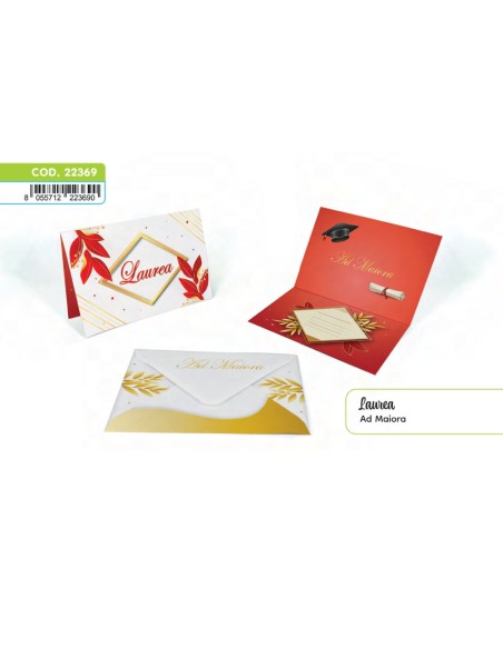 Kit ricarica Laurea / biglietti di auguri mod. Deluxe