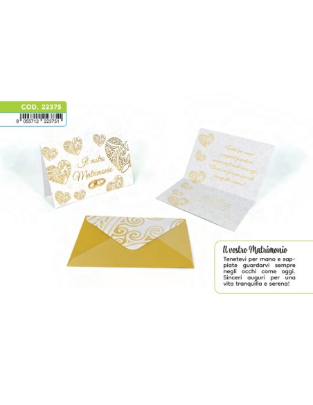 Kit ricarica Matrimonio / biglietti di auguri mod. Deluxe