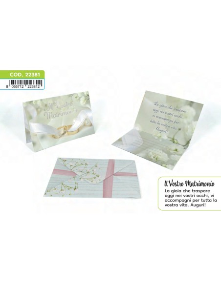 Kit ricarica Matrimonio / biglietti di auguri mod. Deluxe