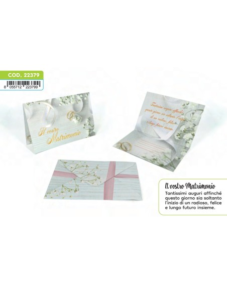 Kit ricarica Matrimonio / biglietti di auguri mod. Deluxe