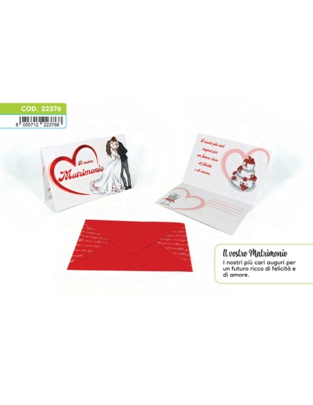 Kit ricarica Matrimonio / biglietti di auguri mod. Deluxe