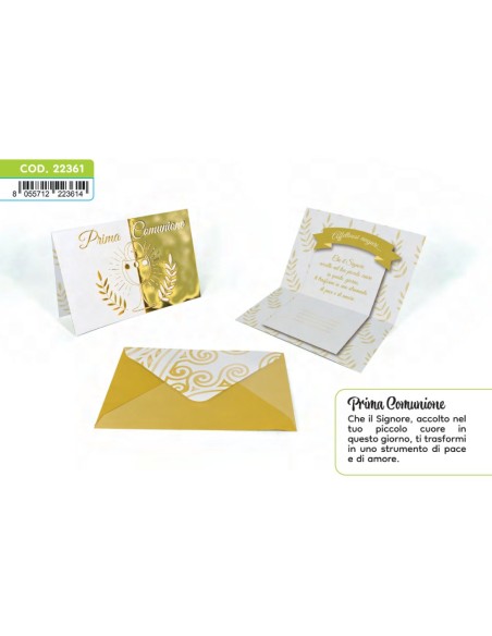 Kit ricarica Prima Comunione / biglietti di auguri mod. Deluxe