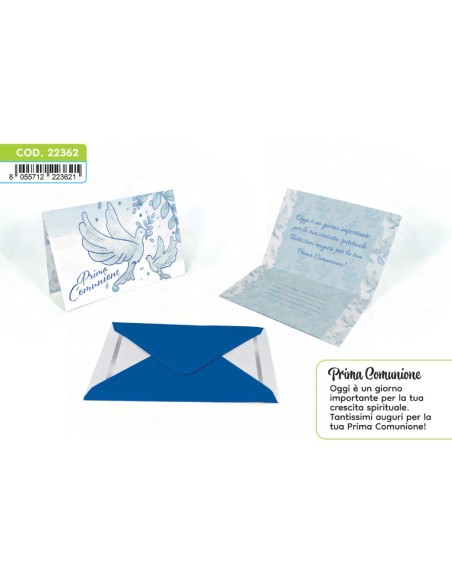 Kit ricarica Prima Comunione / biglietti di auguri mod. Deluxe