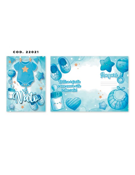 Kit ricarica Nascita / biglietti di auguri mod. Basic