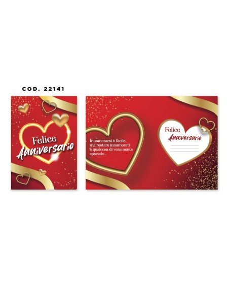 Kit ricarica Anniversario Matrimonio (25, 50 anni) / biglietti di auguri mod. Basic