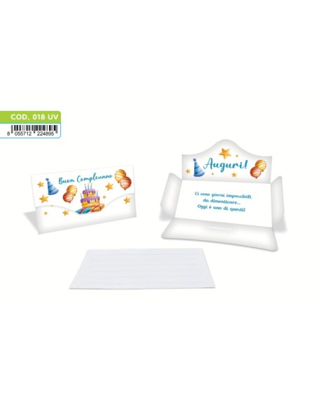 Kit ricarica Buon Compleanno / Porta Soldi Basic