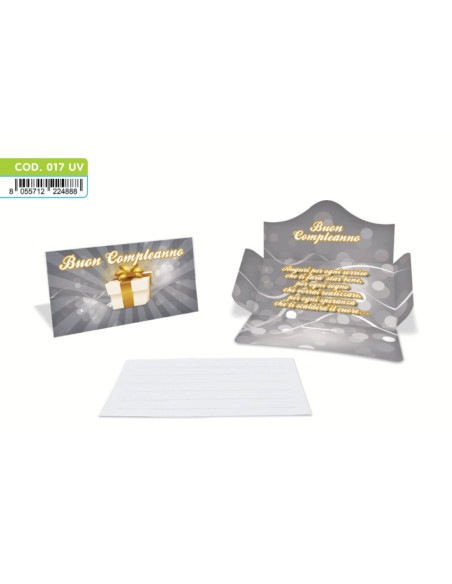 Kit ricarica Buon Compleanno / Porta Soldi Basic
