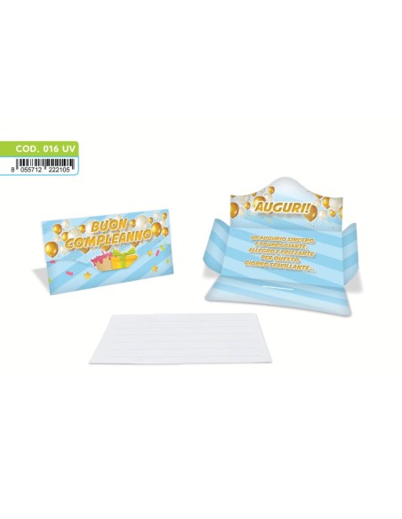 Kit ricarica Buon Compleanno / Porta Soldi Basic