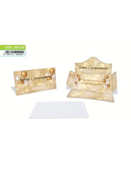 Kit ricarica Buon Compleanno / Porta Soldi Basic