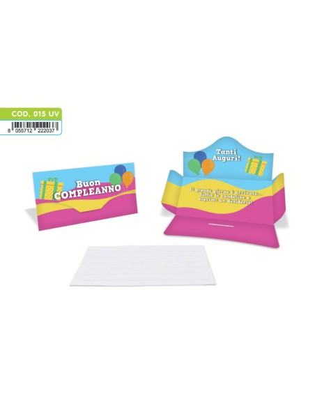 Kit ricarica Buon Compleanno / Porta Soldi Basic