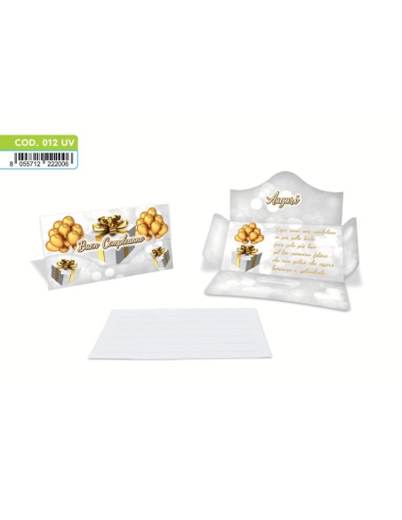 Kit ricarica Buon Compleanno / Porta Soldi Basic