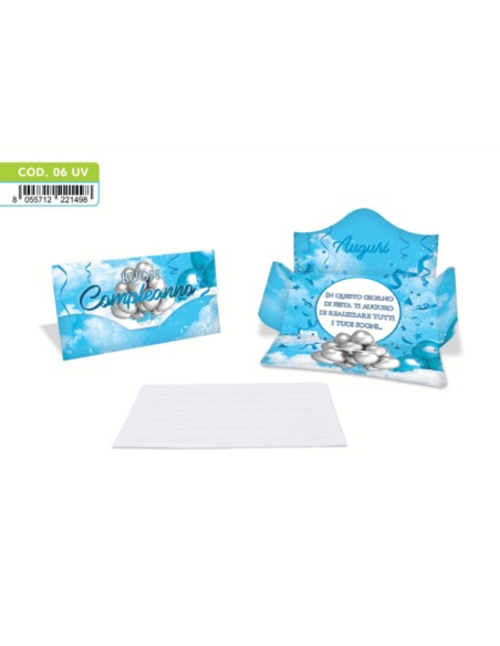 Kit ricarica Buon Compleanno / Porta Soldi Basic