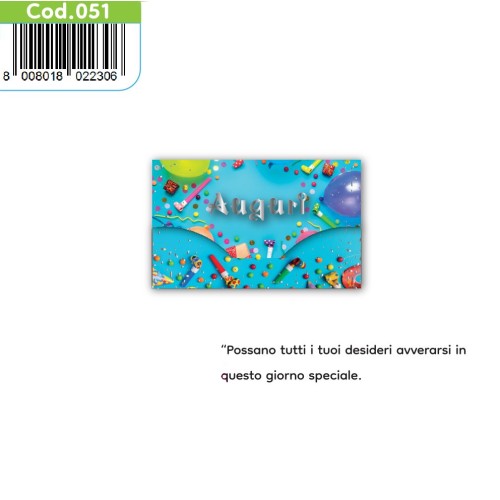 Kit ricarica Auguri / Porta Soldi Deluxe