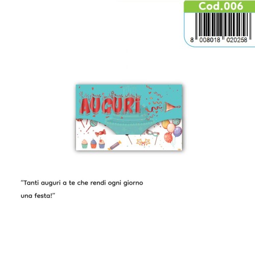 Kit ricarica Auguri / Porta Soldi Deluxe