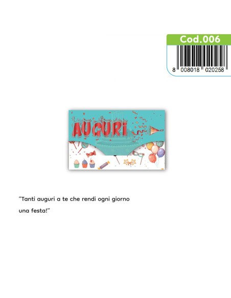 Kit ricarica Auguri / Porta Soldi Deluxe