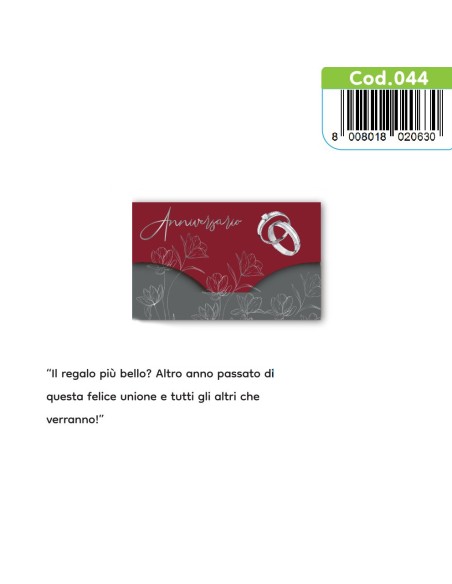 Kit ricarica Anniversario (25, 50 anni) e Promessa di matrimonio / Porta Soldi Deluxe