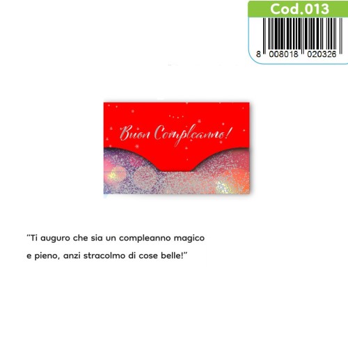 Kit ricarica Compleanno / Porta Soldi...