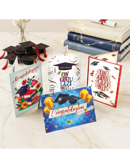 Kit ricarica Laurea / biglietti di auguri mod. Flash