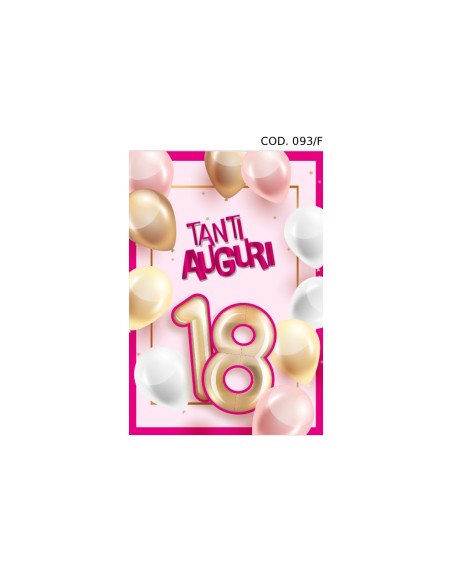 Kit ricarica 18 Anni / biglietti di auguri mod. Flash