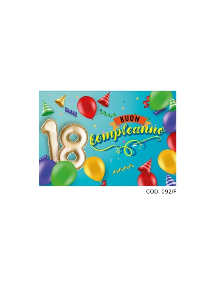Kit ricarica 18 Anni / biglietti di auguri mod. Flash