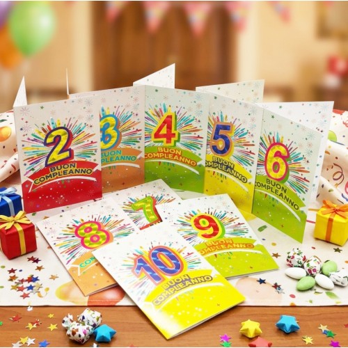 Kit ricarica Compleanni (2, 3, 4, 5,...