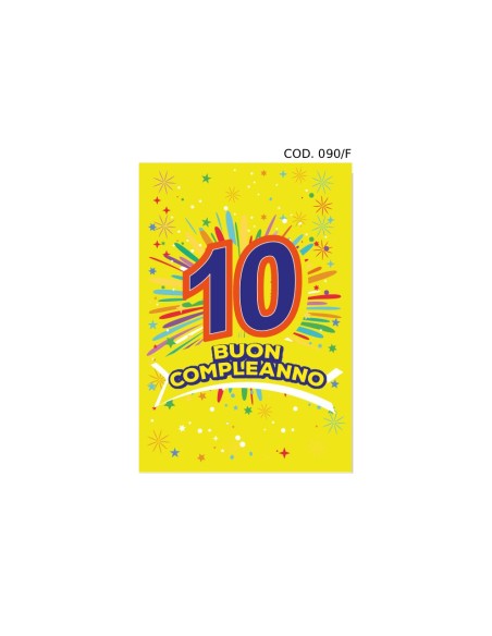 Kit ricarica Compleanni (2, 3, 4, 5, 6, 7, 8, 9, 10 anni) / biglietti di auguri mod. Flash