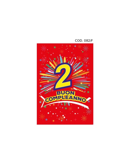 Kit ricarica Compleanni (2, 3, 4, 5, 6, 7, 8, 9, 10 anni) / biglietti di auguri mod. Flash