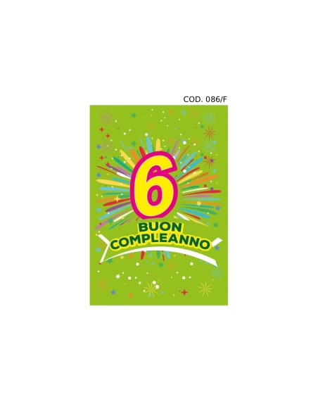 Kit ricarica Compleanni (2, 3, 4, 5, 6, 7, 8, 9, 10 anni) / biglietti di auguri mod. Flash