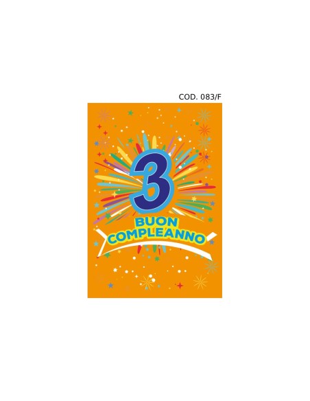 Kit ricarica Compleanni (2, 3, 4, 5, 6, 7, 8, 9, 10 anni) / biglietti di auguri mod. Flash