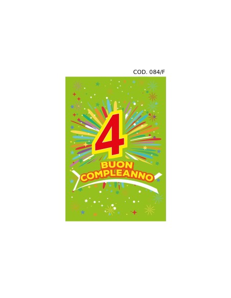 Kit ricarica Compleanni (2, 3, 4, 5, 6, 7, 8, 9, 10 anni) / biglietti di auguri mod. Flash