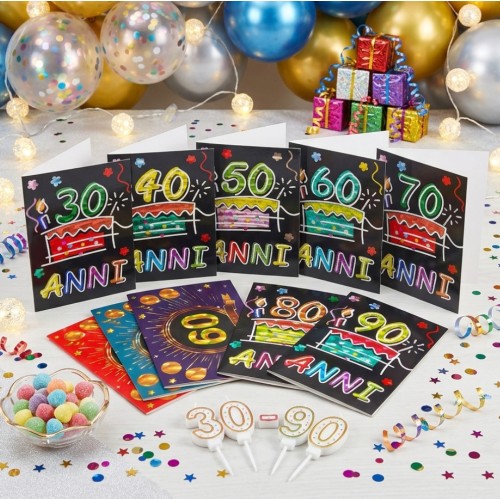 Kit ricarica Compleanni (30, 40, 50,...