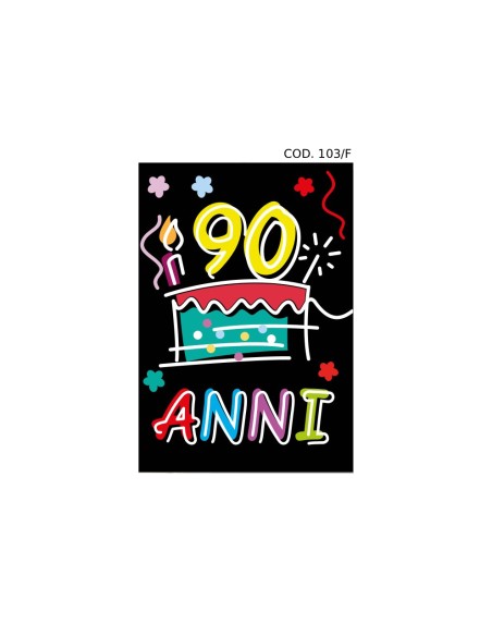 Kit ricarica Compleanni (30, 40, 50, 60, 70, 80, 90 anni) / biglietti di auguri mod. Flash